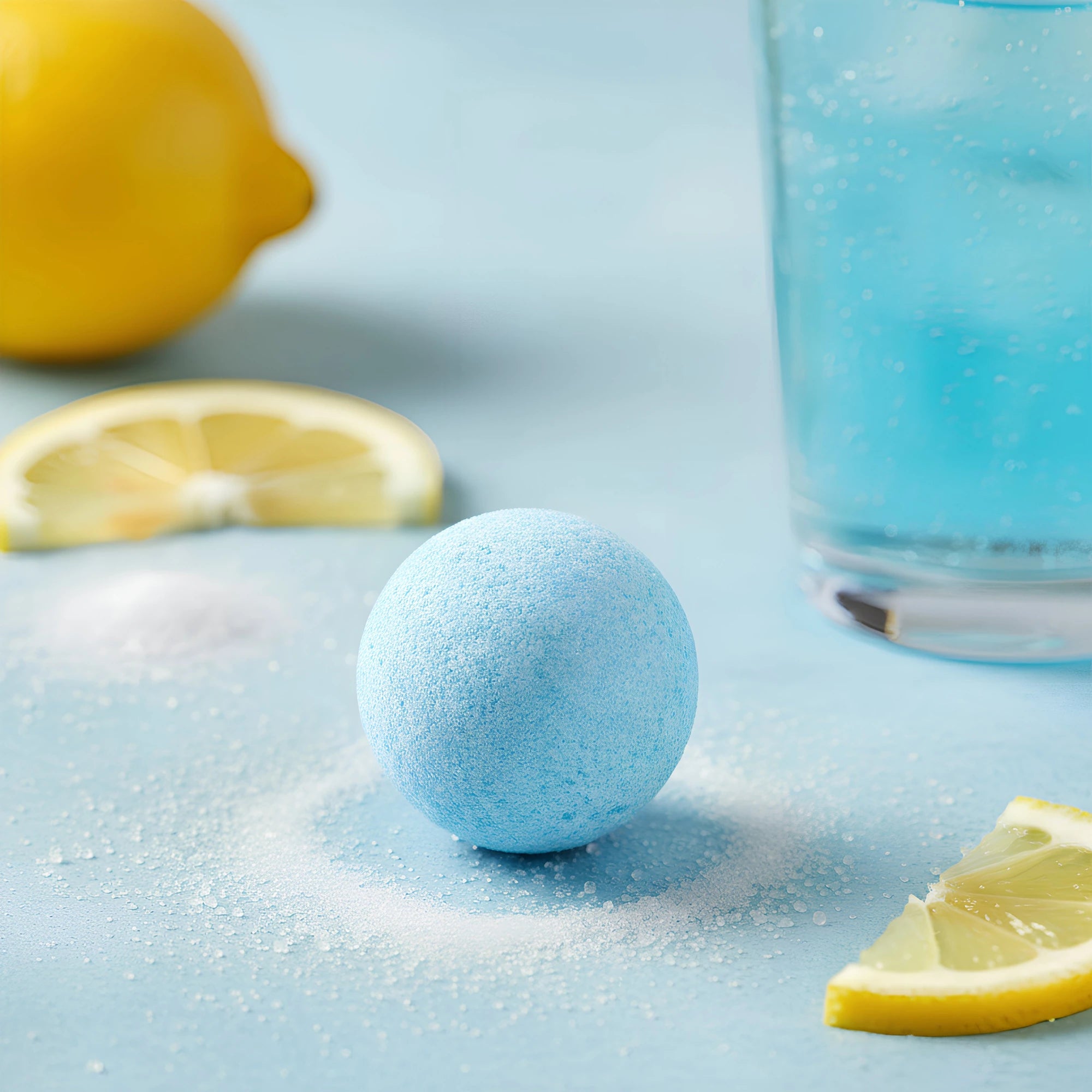 Blue Raspberry Lemonade Cocktail Bomb Tangy Sparkling Drink