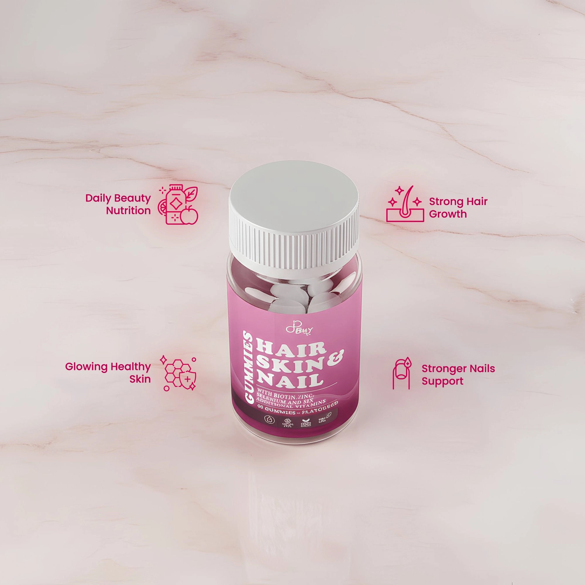 Hair Skin and Nails Gummies – Nourish Your Beauty from Within