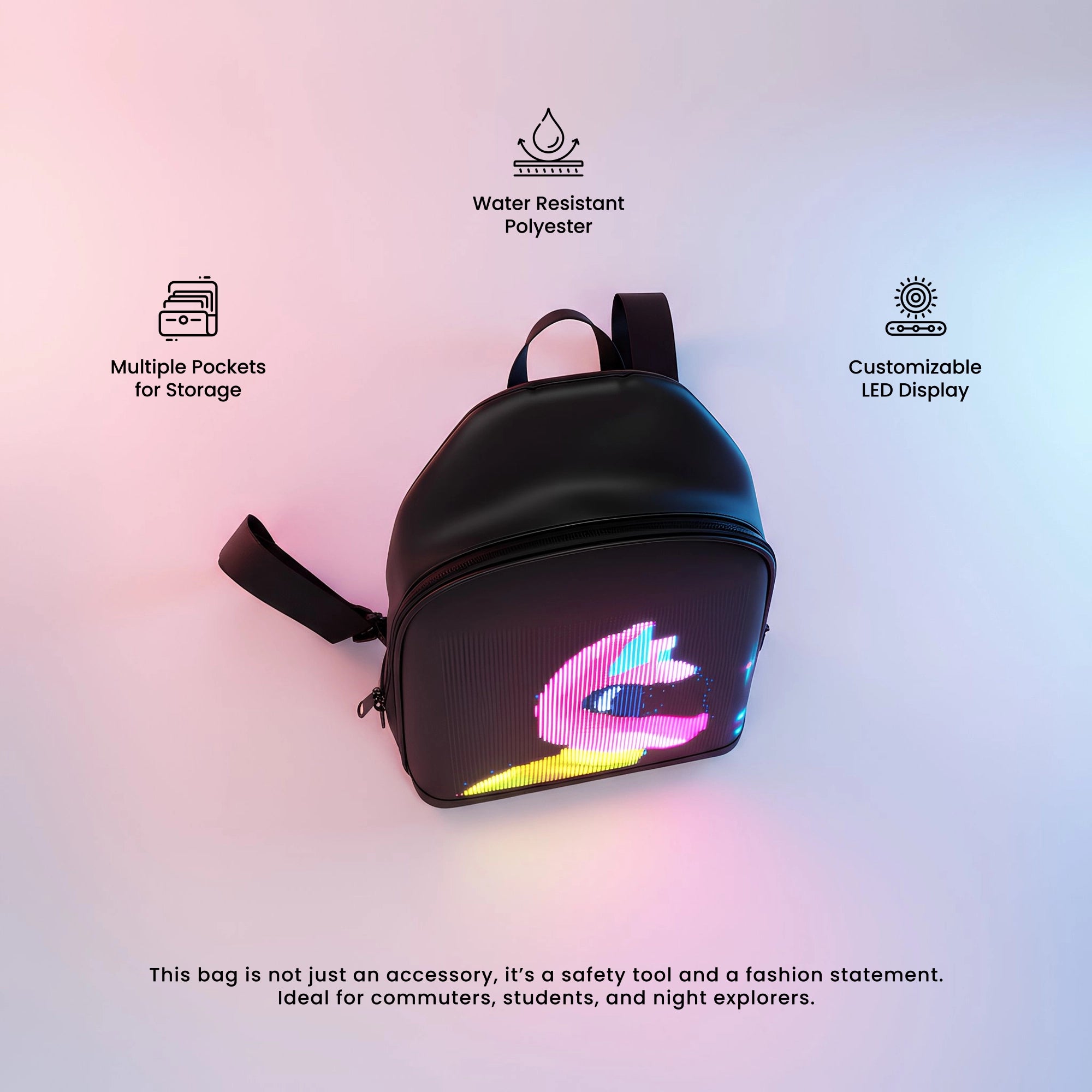 LED Sling Bag | Stylish, Safe & Functional Night Travel Gear