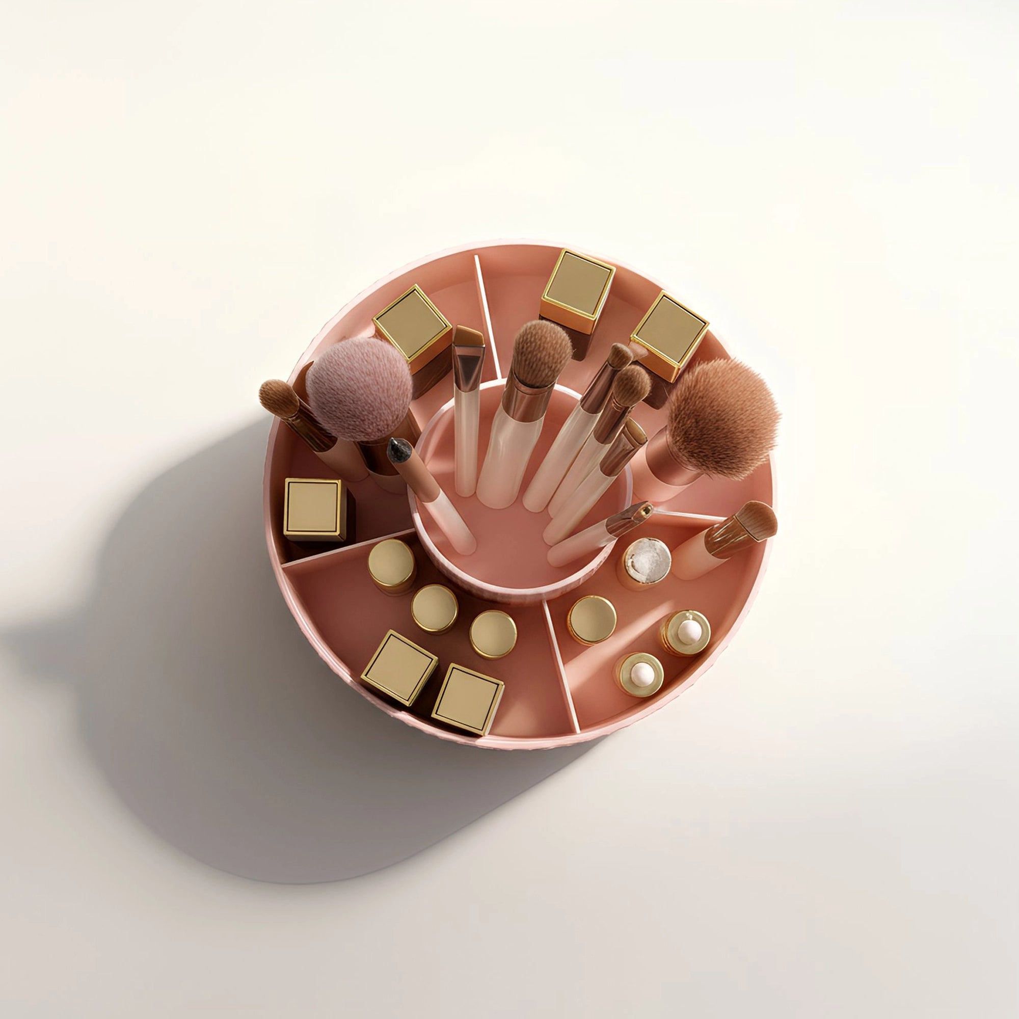 Rotating Makeup Brush Organizer