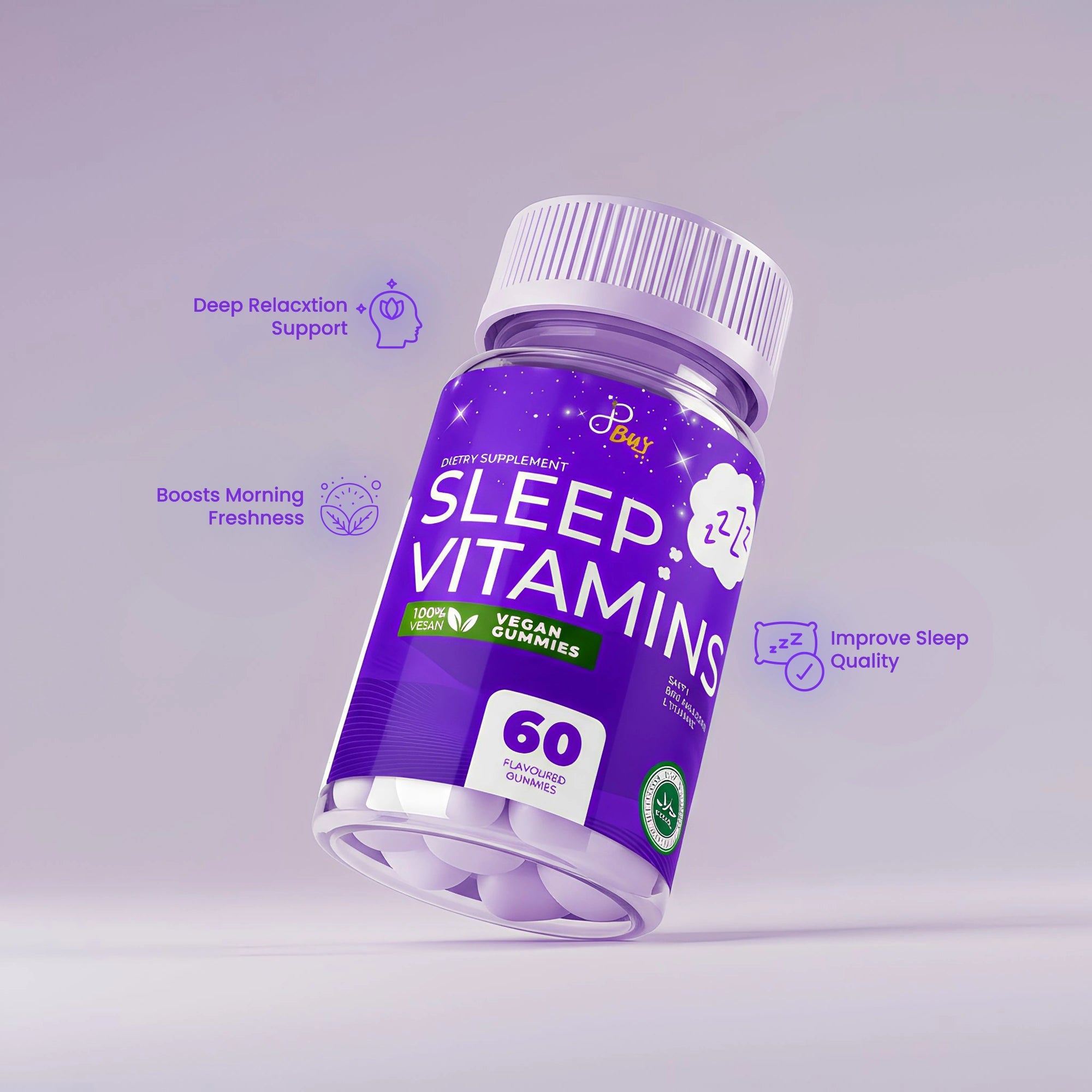 Wake Rested & Relaxed with Sleep Vitamin Gummies