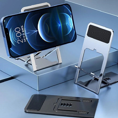 360° Rotating Mobile Holder, Foldable Desk Phone Stand