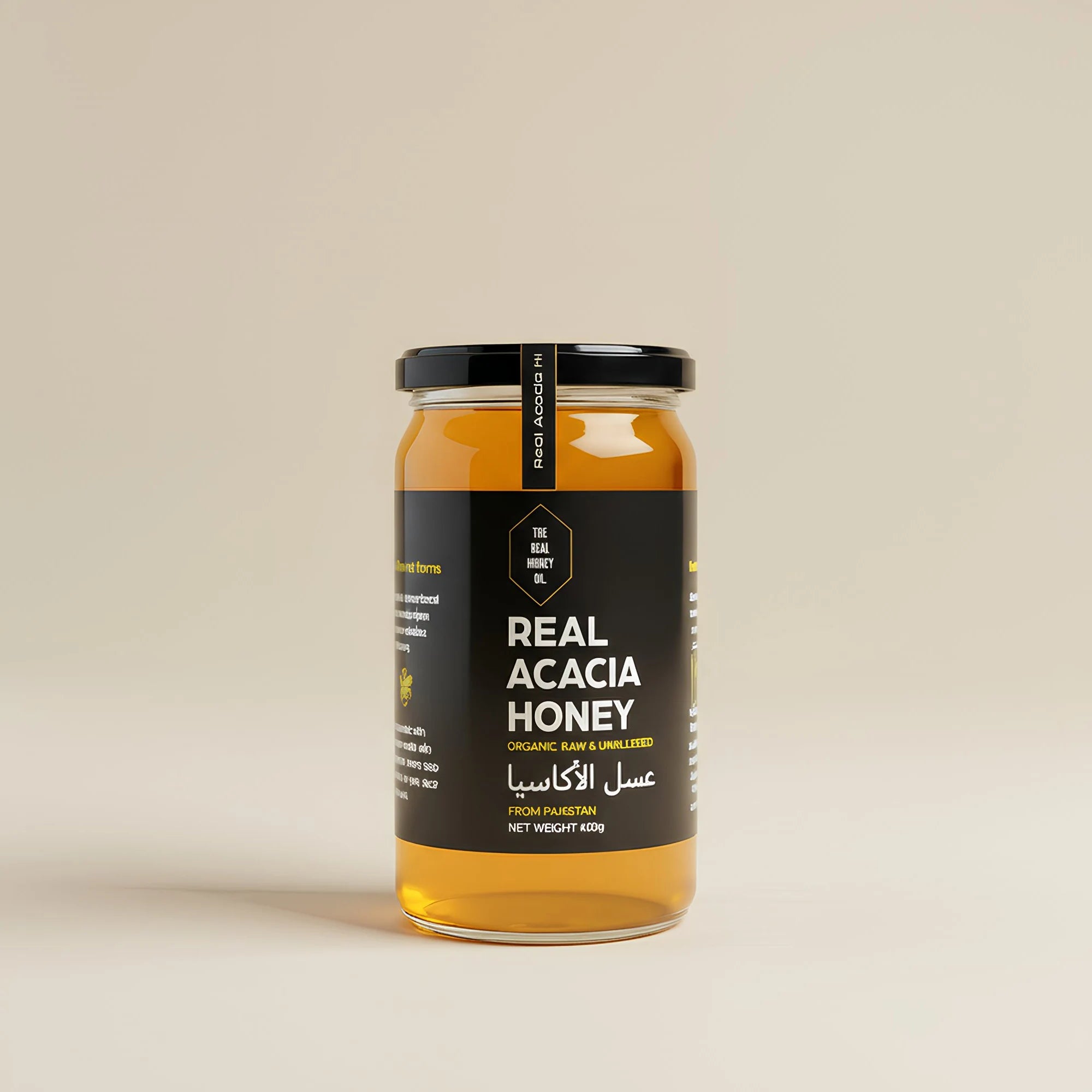 Real Acacia Honey 400g Delicate and Smooth Honey with Golden Color