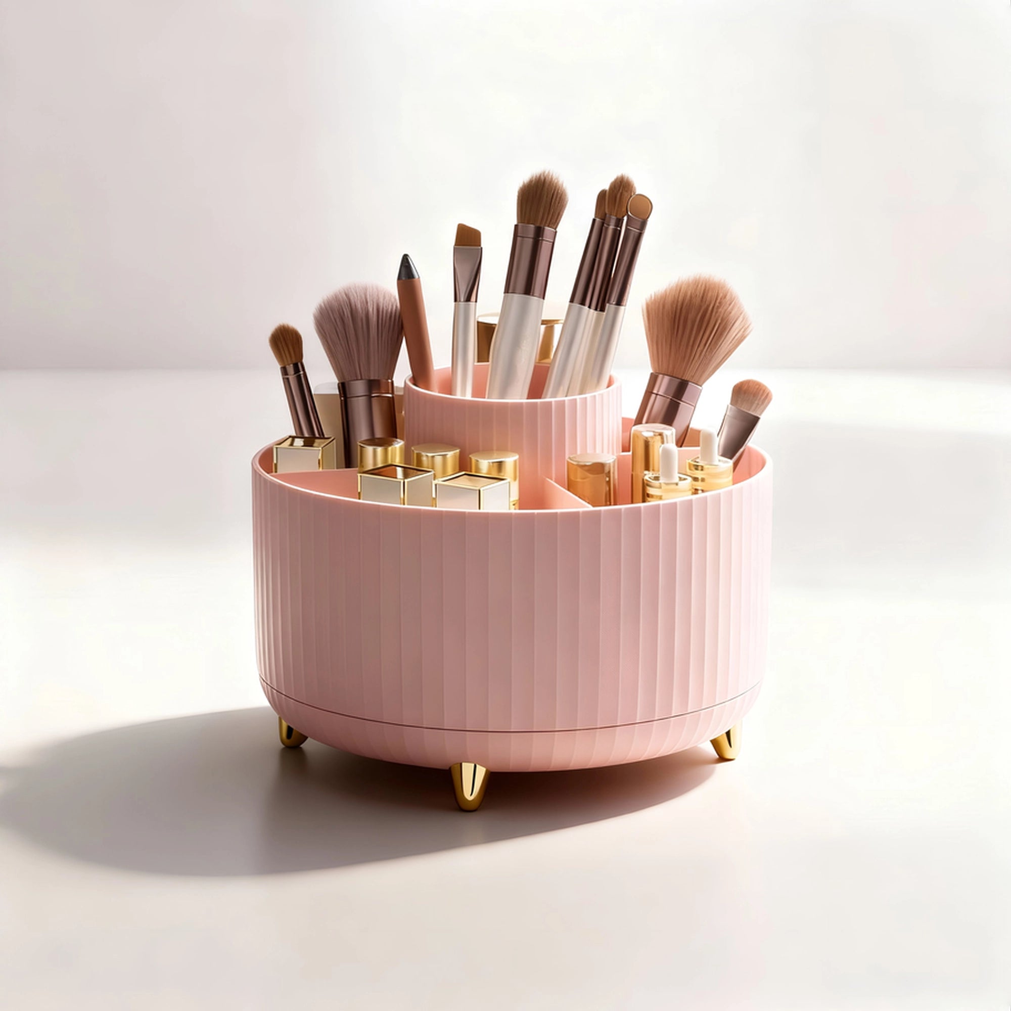 Rotating Makeup Brush Organizer
