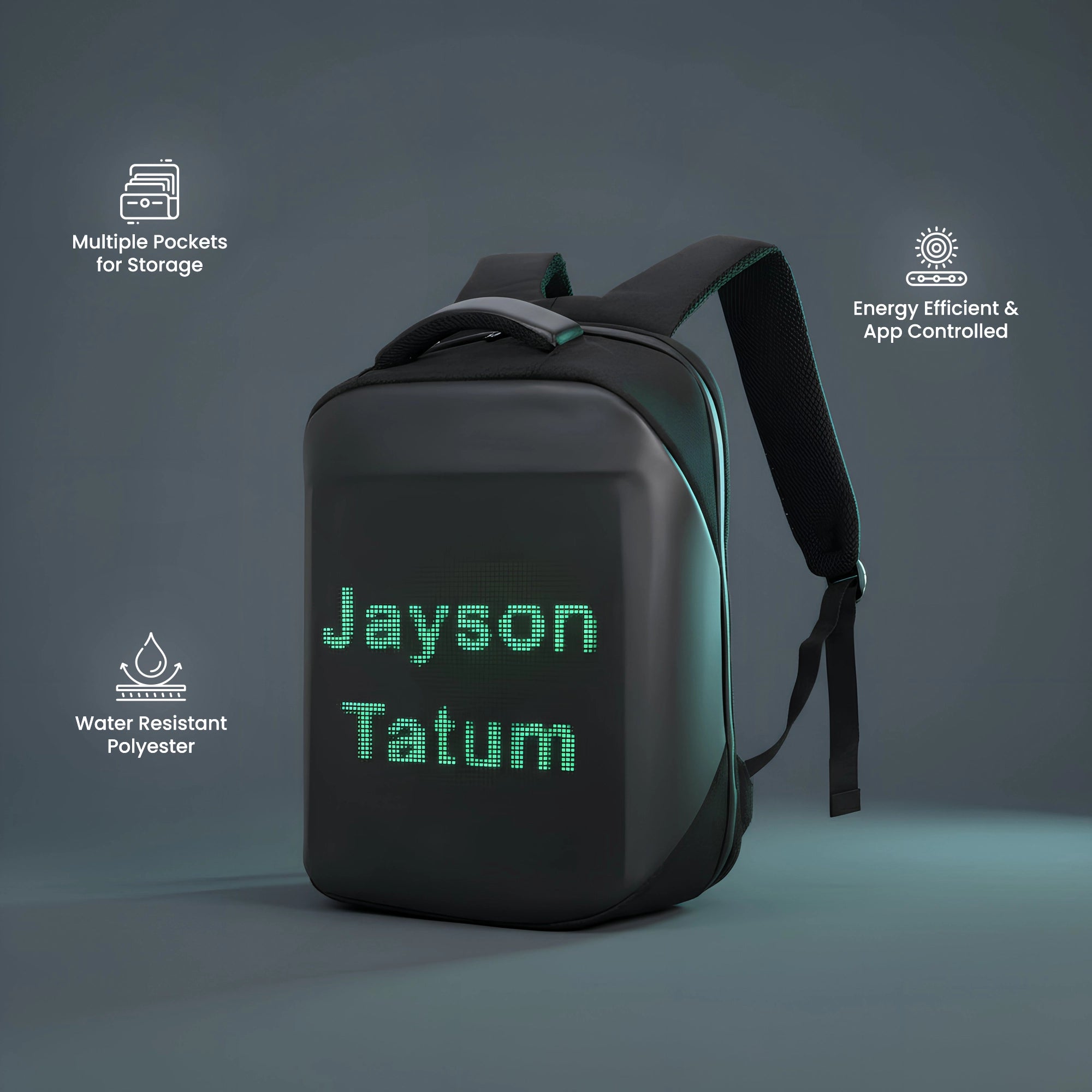 Programmable Smart LED Display Backpack for School & Travel