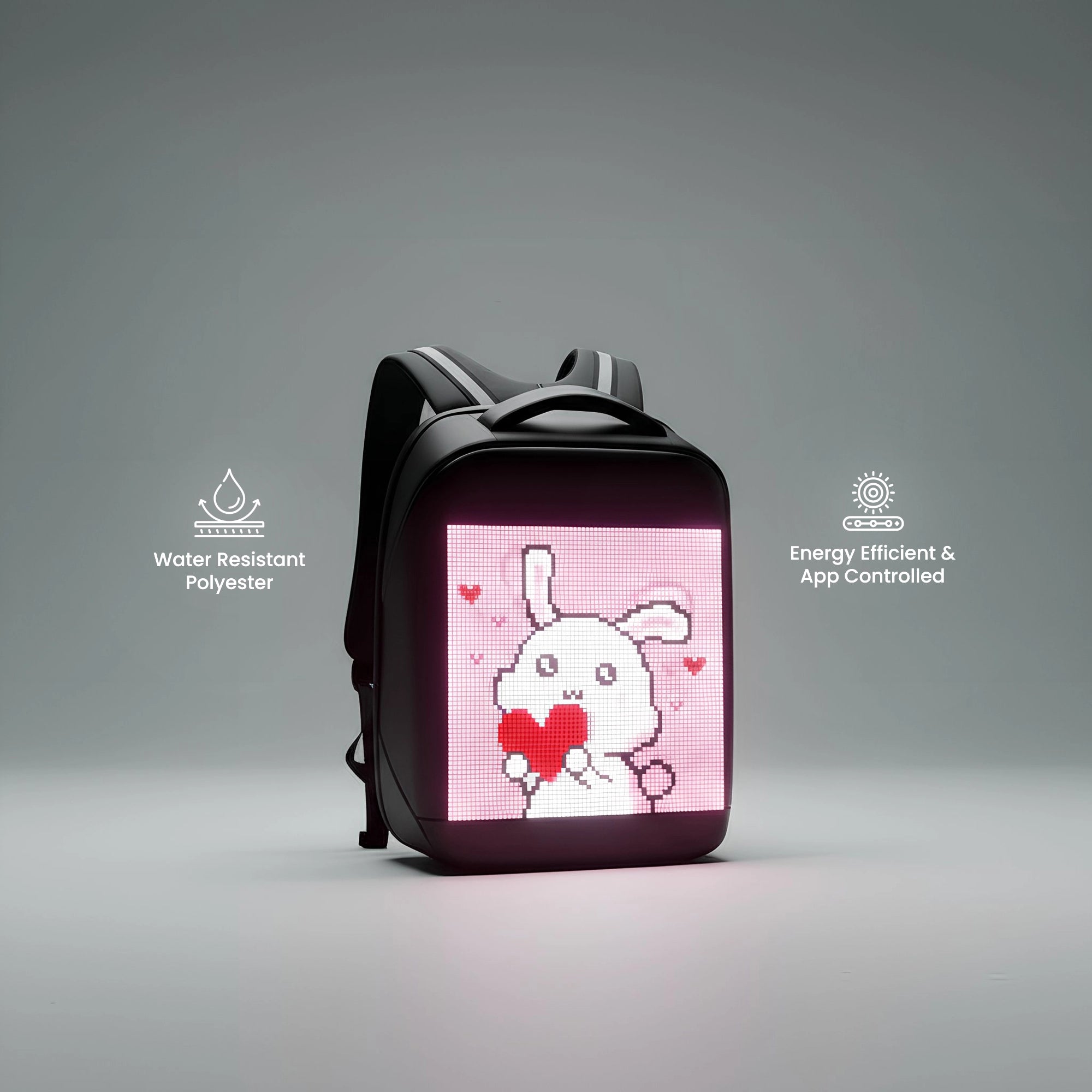 Smart App Control LED Backpack – Customizable Light Display