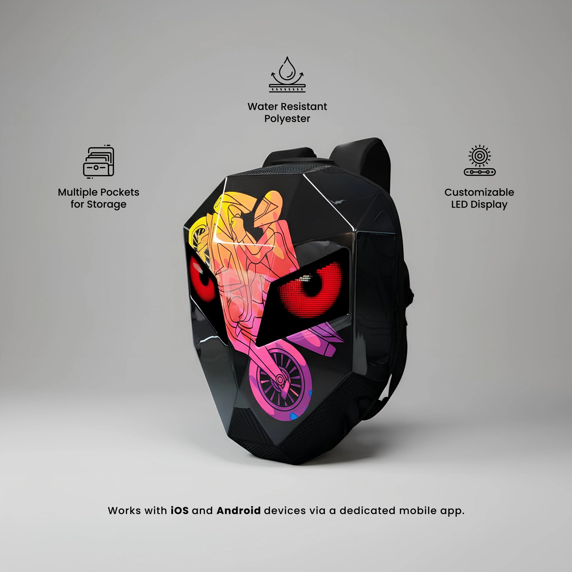 Night Shadow LED Backpack | Stylish & Safe for Night Travel