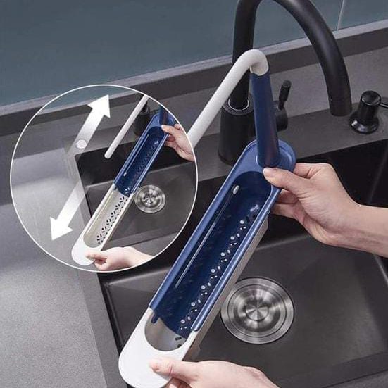 Telescopic Sink Storage Rack, Adjustable Organizer for Kitchen