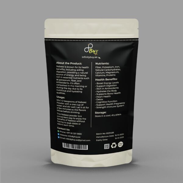 Nabeez Powder | Natural Drink Mix | Healthy Digestion - Image 2