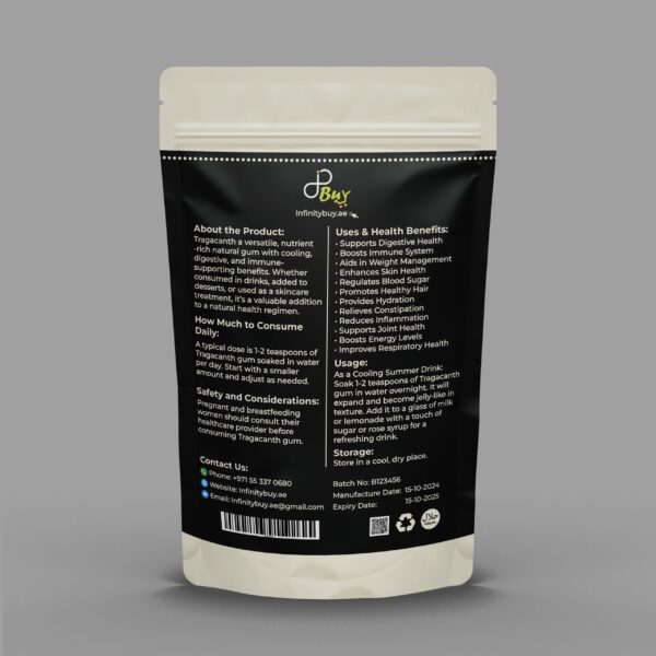 Tragacanth Gum – Natural Soluble Fiber for Digestive Health - Image 2