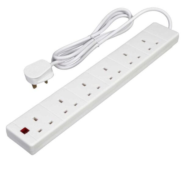 Extension Socket with 3 Outlets and Surge Protection - Image 2
