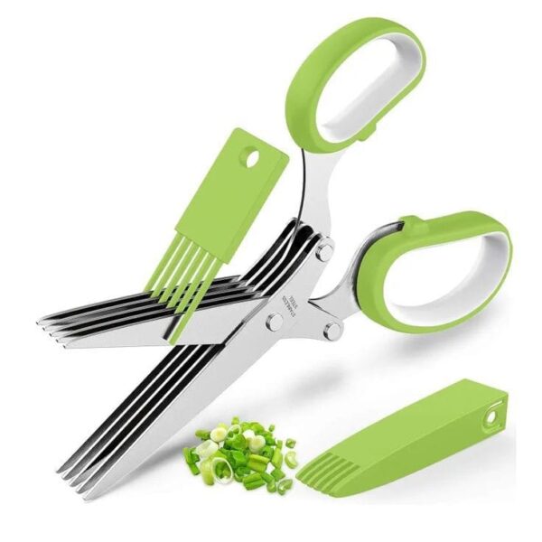5 Layers Scallion Scissors for Easy Herb Cutting - Image 2