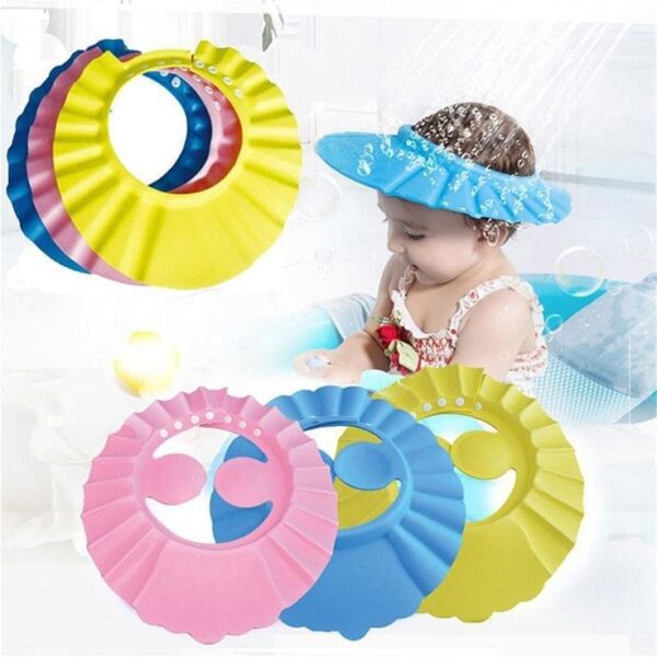 Baby Shower Cap – Soft Silicone Protection for Stress-Free Bath Time - Image 3