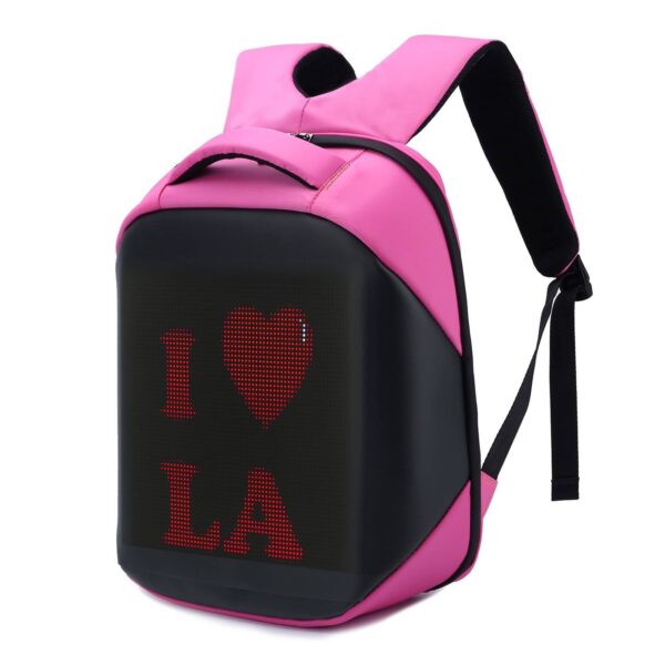 Smart LED Display Backpack – Customizable Digital Screen - Image 3