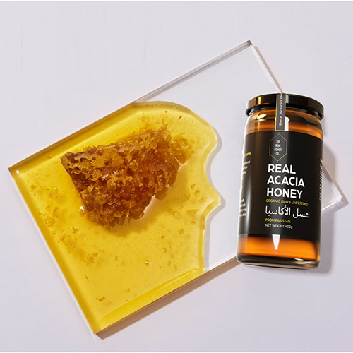 Real Acacia Honey 400g Delicate and Smooth Honey with Golden Color